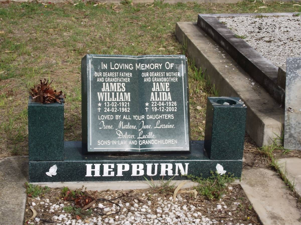 HEPBURN James William 1921-1962  & Jane Alida 1926-2002
