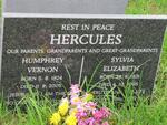 HERCULES Humphrey Vernon 1924-2005 & Sylvia Elizabeth 1931-2005