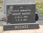 HOLMES Shirley Kestell 1920-1991