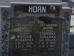 HORN William Johannes 1900-1976 & Stephina Johanna KILIAN 1901-1991