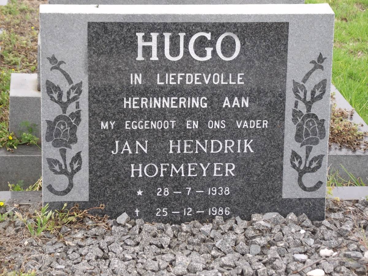 HUGO Jan Hendrik Hofmeyer 1938-1986
