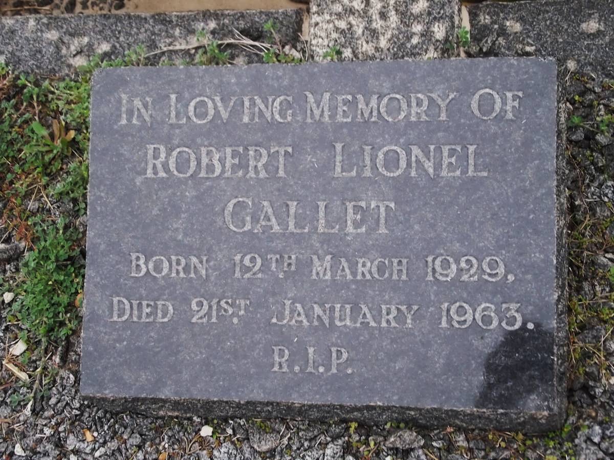 GALLET Robert Lionel 1929-1963
