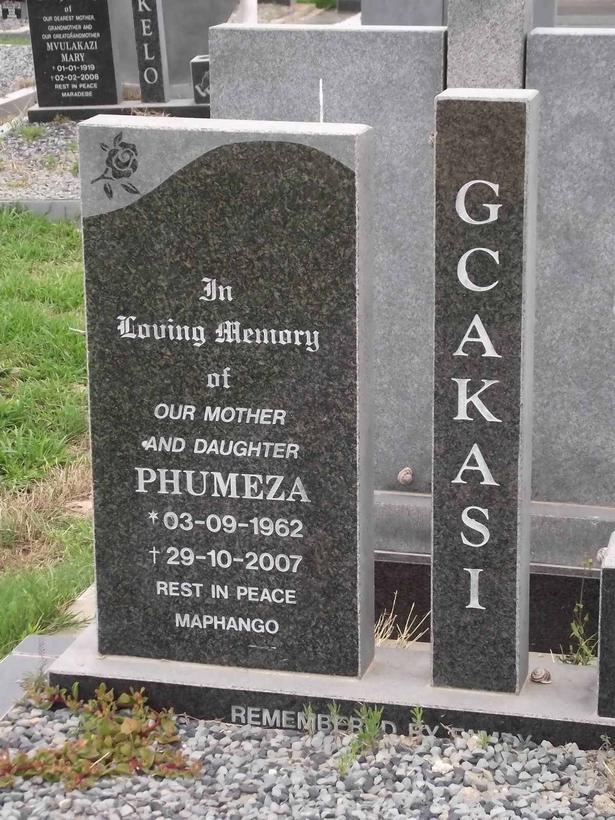 GCAKASI Phumeza 1962-2007