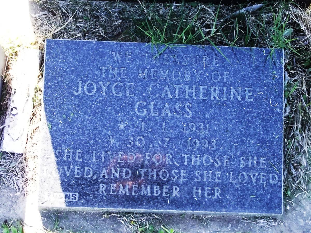 GLASS Joyce Catherine 1931-1993