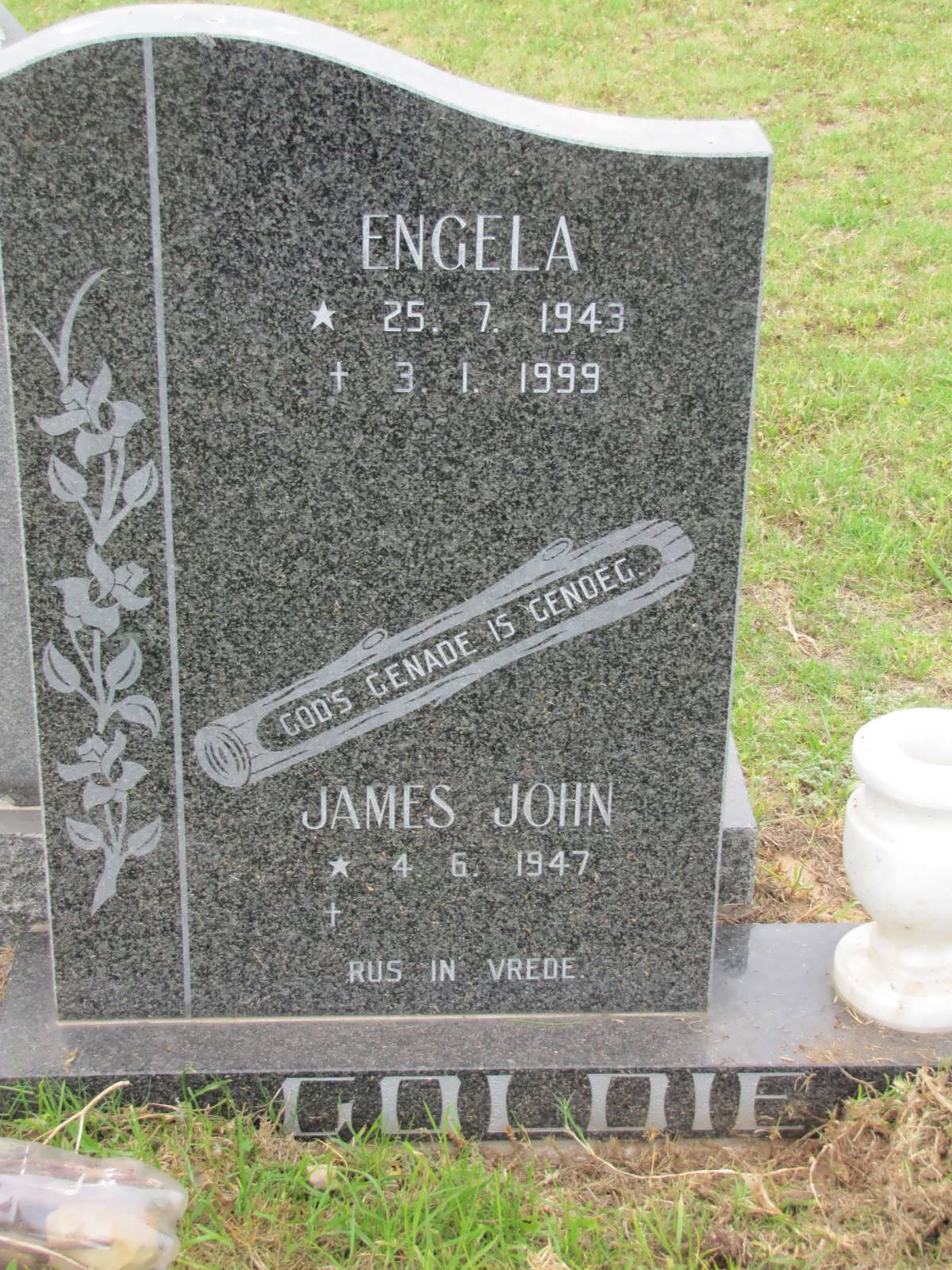 GOLDIE Engela 1943-1999 & James John 1947-