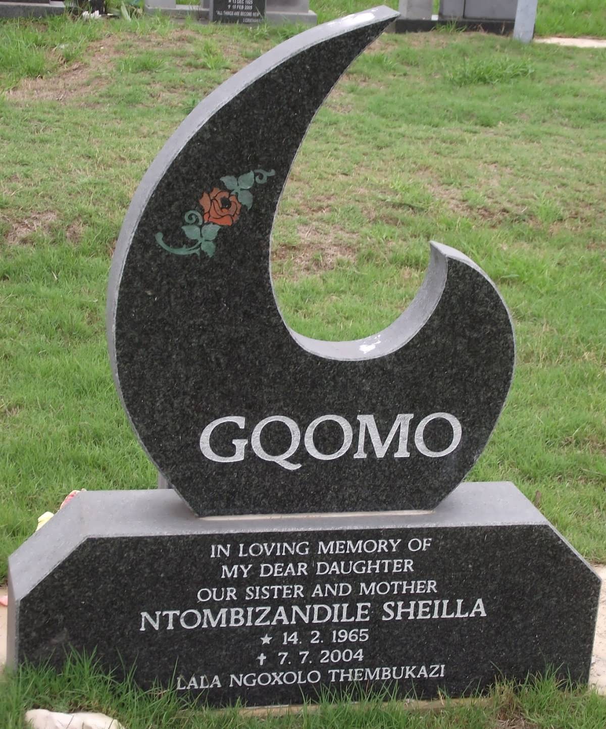 GQOMO Ntombizandile Sheilla 1965-2004