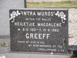 GREEFF Heiletjie Magdalene 1901-1982