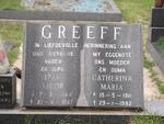GREEFF Izak Jacob 1904-1987 & Catherina Maria 1911-1982