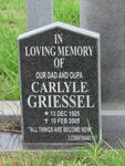 GRIESSEL Carlyle 1925-2005