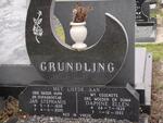 GRUNDLING Jan Stephanus 1935-2005 & Daphne Ellen 1939-1993