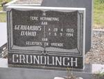 GRUNDLINGH Gerhardus Dawid 1935-1994