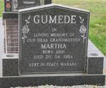 GUMEDE Martha 1901-1984