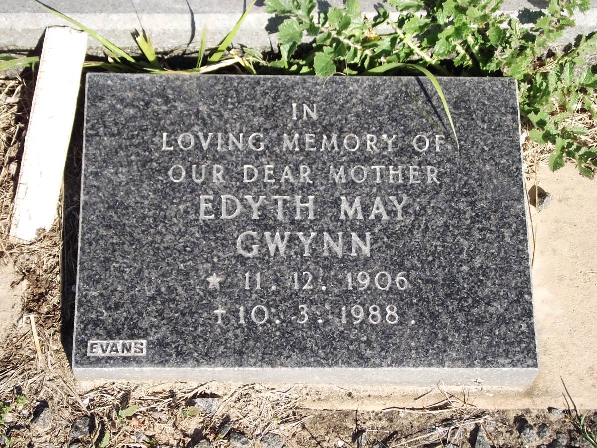 GWYNN Edyth May 1906-1988