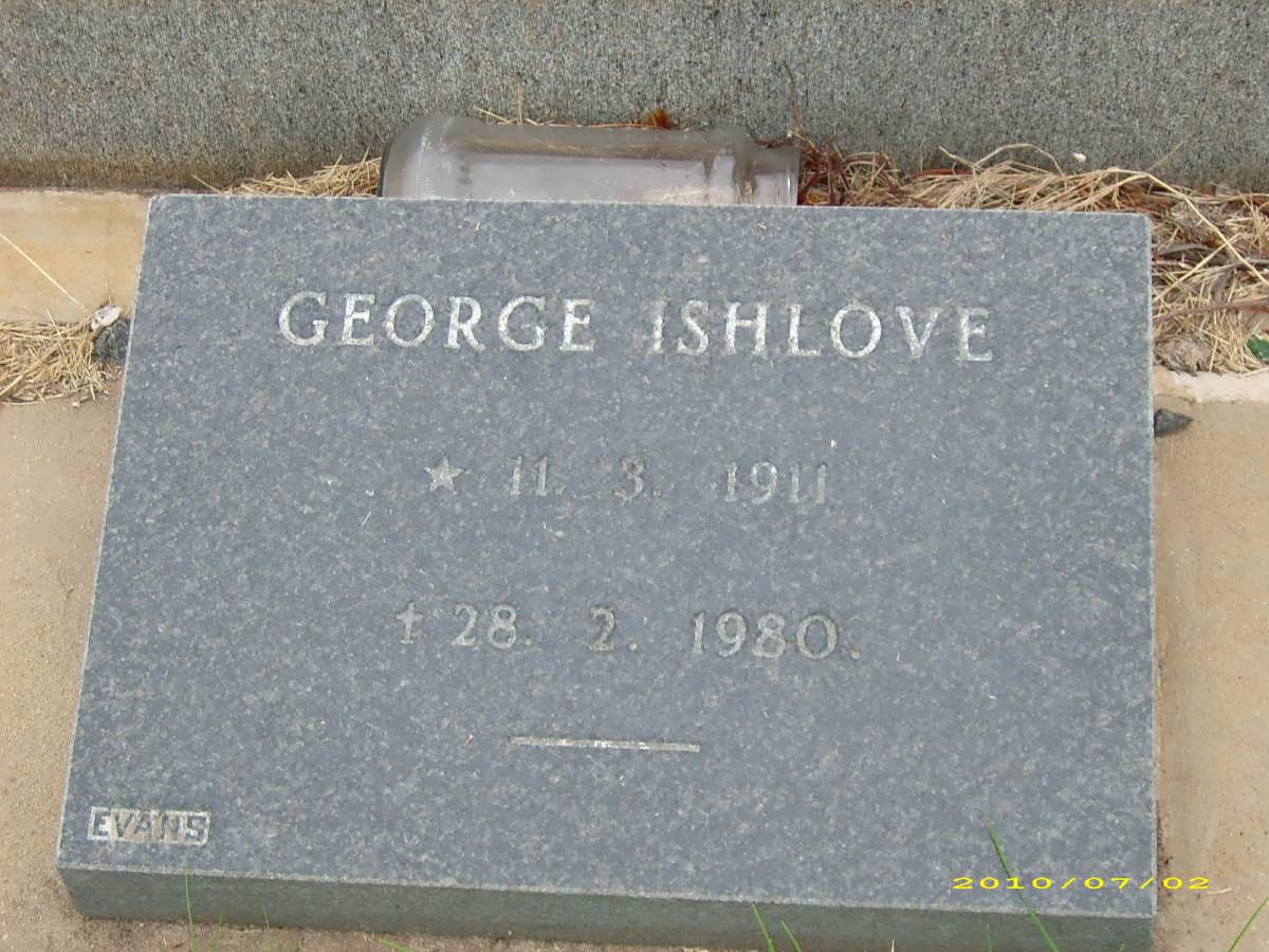 ISHLOVE George 1911-1980