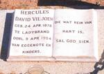 VILJOEN Hercules David 1878-1954