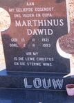 LOUW Marthinus Dawid 1921-1993