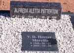 PATTERTON Alfreda Aletta 1944-2009 :: V.D. HEEVER Merville 1948-2005