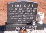 MOSTERT Gert C.J.E. 1927-1992