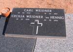 WEIDNER Carl 1932-1997 & Cecilia HENNIG 1939-1998