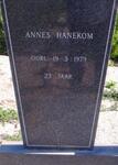 HANEKOM Annes -1979