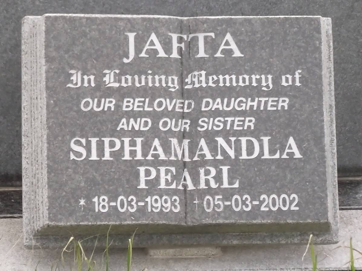 JAFTA Siphamandla Pearl 1993-2002