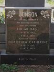 JONSON Edgar Basil 1913-1978 & Dorothea Catherine 1912-1978