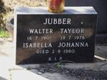 JUBBER Water Taylor 1901-1978 & Isabella Johanna 1905-1980
