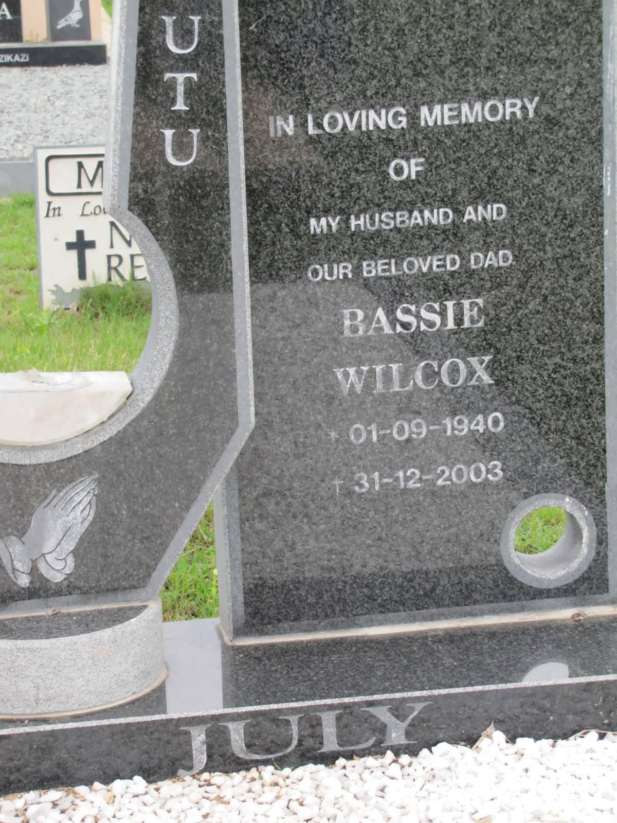 JULY Bassie Wilcox 1940-2003
