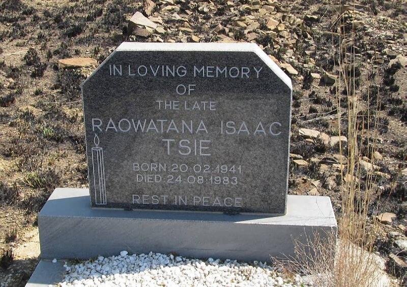 TSIE Raowatana Isaac 1941-1983