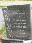 KAHLANA Bonisile Eric 1967-2003
