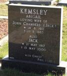 KEMSLEY John Chambers 1912-1985 :: KEMSLEY Jack 1917-2000