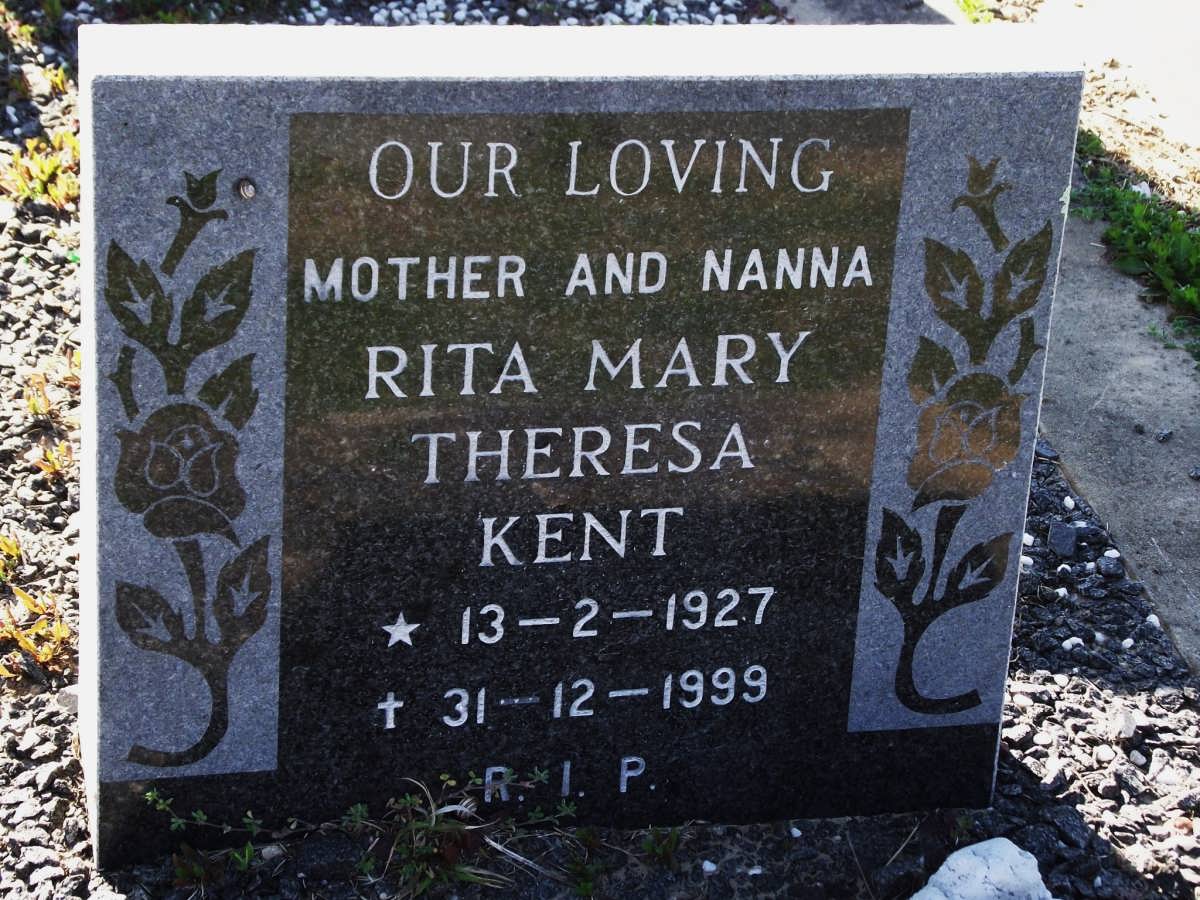 KENT Rita Mary Theresa 1927-1999