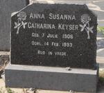 KEYSER Anna Susanna Catharina 1906-1993