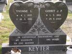 KEYTER Gerrit J.P. 1953-2007 & Yvonne L. 1955-1992