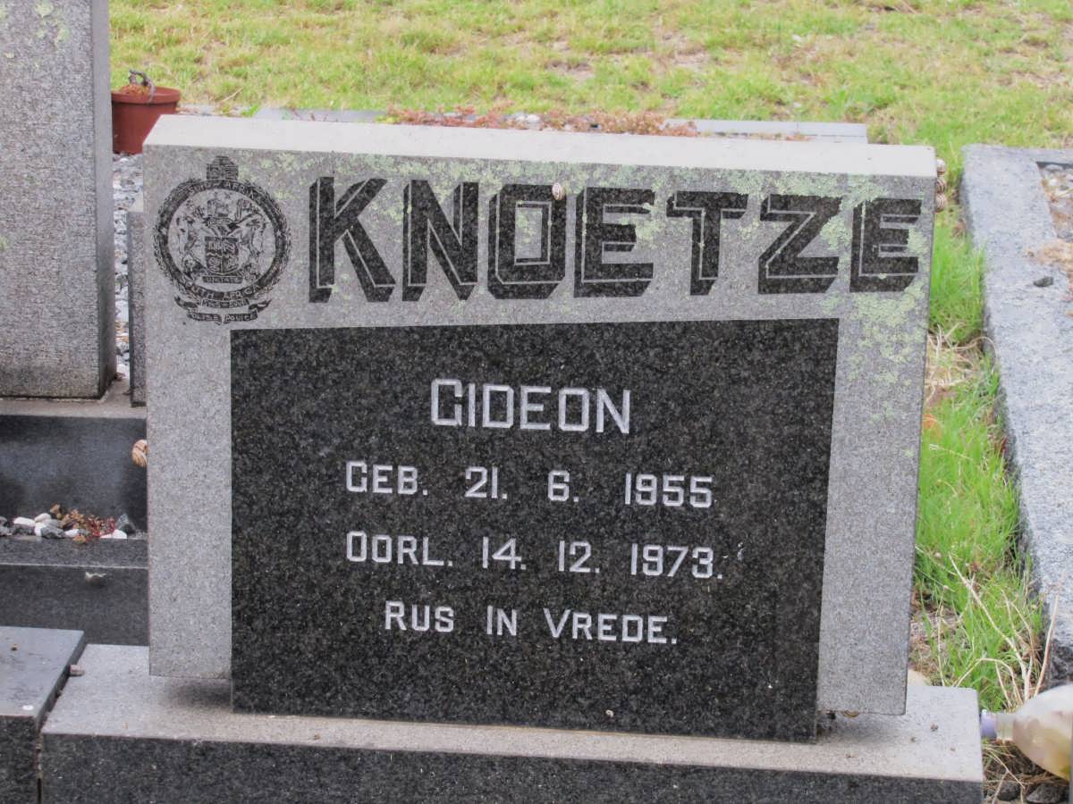 KNOETZE Gideon 1955-1973
