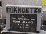 KNOETZE Henry Johannes 1931-1978