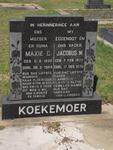 KOEKEMOER Maxie C. 1920-1984 & Jacobus M. 1922-1976