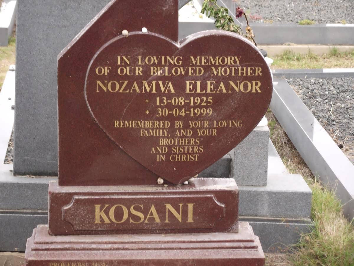 KOSANI Nozamva Eleanor 1925-1999
