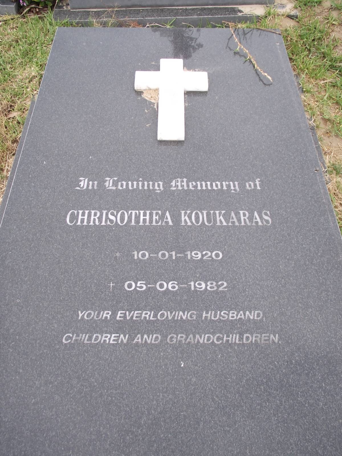 KOUKARAS Chrisothea 1920-1982
