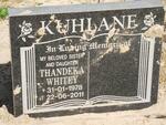 KUHLANE Thandeka Whitey 1978-2011