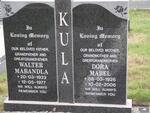 KULA Walter Mabandla 1923-1977 & Dora Mabel 1926-2006
