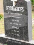 KYRIAKIDES George 1931-2001