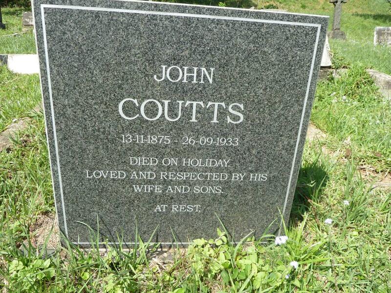 COUTTS John 1875-1933
