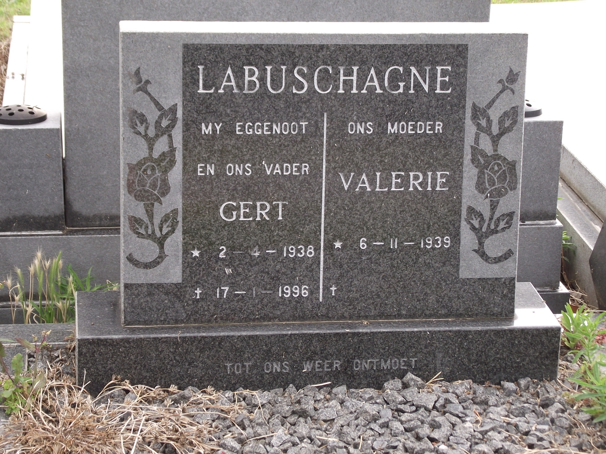 LABUSCHAGNE Gert 1938-1996 & Valerie 1939-