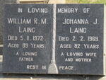 LAING William R.M. -1972 & Johanna J. -1969