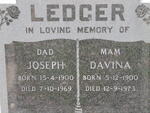 LEDGER Joseph 1900-1969 & Davina 1900-1973