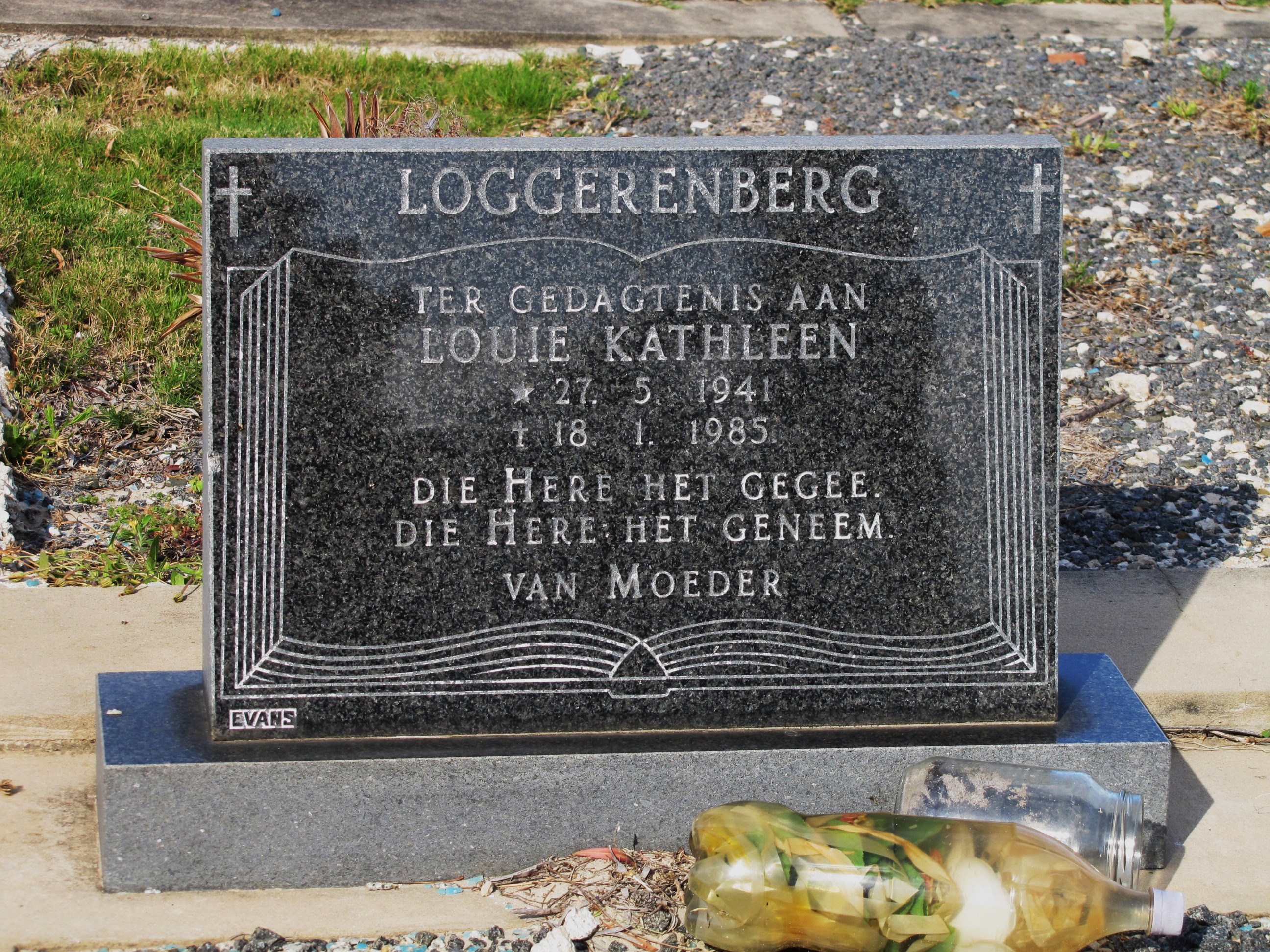 LOGGERENBERG Louie Kathleen 1941-1985