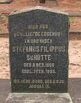 SCHUTTE Stefanus Filippus 1860-1935