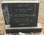 SCHMAHL E.M. 1897-1982