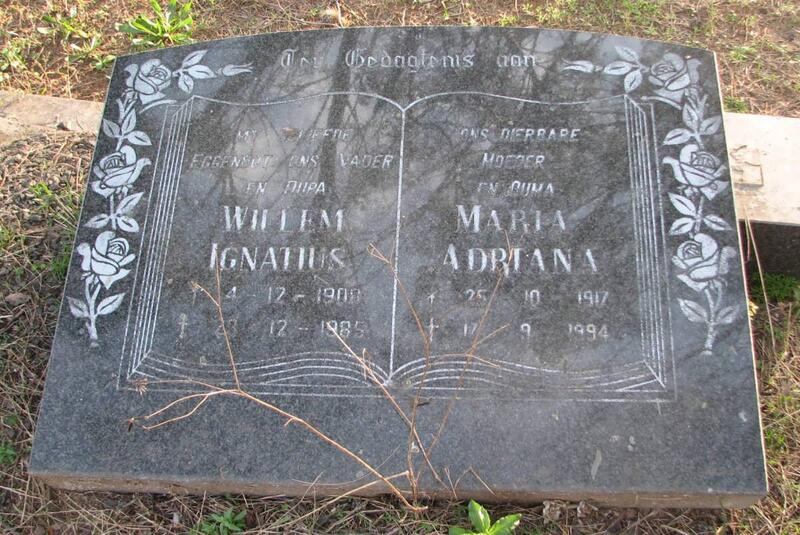 ? Willem Ignatius 1908-1985 & Maria Adriana 1917-1994